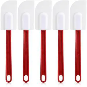 5 Pcs 9.8 Inch Rubber Spatula, 500 High Heat Resistant-Bpa Free 5 Pcs 9.8 Inch Rubber Spatula, 500 High Heat Resistant-Bpa Free