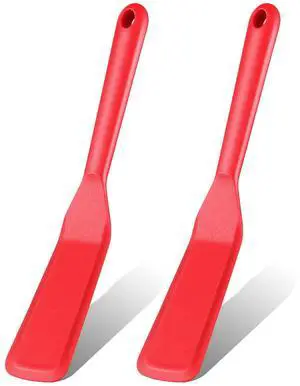 Pieces Crepe Spatula Silicone Narrow Skinny Flipper Long Heat Resistant Cooking Pancake Spatula Non Stick for Cooking Egg Burgers Pizza Pancake Steak Omelet(Red) Pieces Crepe Spatula Silicone Narrow Skinny Flipper Long Heat Resistant Cooking Pancake Spatula Non Stick for Cooking Egg Burgers Pizza Pancake Steak Omelet(Red)