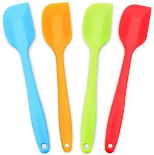 Silicone Spatula 4-piece Set, Heat-Resistant Spatulas, Non-stick Rubber Spatulas with Stainless Steel Core Silicone Spatula 4-piece Set, Heat-Resistant Spatulas, Non-stick Rubber Spatulas with Stainless Steel Core