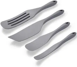 Silicone Spurtle Set, Silicone Spatula Set, Heat Resistant Cooking Utensil for Nonstick Cookware, ServingBaking, Whisking, Smashing, Scooping, Spreading, 4 Piece Silicone Spurtle Set, Silicone Spatula Set, Heat Resistant Cooking Utensil for Nonstick Cookware, ServingBaking, Whisking, Smashing, Scooping, Spreading, 4 Piece