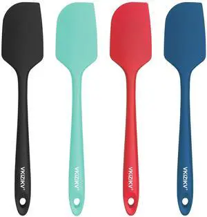 Pcs Silicone Spatula Set, 11.4 In, 600°F Heat Resistant Rubber Spatulas for Baking, Cooking & Mixing, Flexible and Non-Stick Kitchen Utensils, Seamless & Dishwasher Safe (Multicolor) Pcs Silicone Spatula Set, 11.4 In, 600°F Heat Resistant Rubber Spatulas for Baking, Cooking & Mixing, Flexible and Non-Stick Kitchen Utensils, Seamless & Dishwasher Safe (Multicolor)