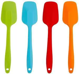 Piece Silicone Spatulas Heat Resistant 11inch Large Rubber Spatulas for Baking, Cooking, and Mixing Non-Stick Flexible Seamless Spatula with Stainless Steel Core Piece Silicone Spatulas Heat Resistant 11inch Large Rubber Spatulas for Baking, Cooking, and Mixing Non-Stick Flexible Seamless Spatula with Stainless Steel Core