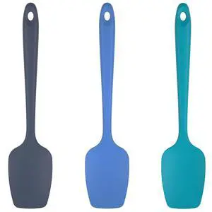 Silicone Spoon Spatula Set, 600ºF High Heat Resistant Food Grade Flexible Rubber Scraper, Cooking Mixing Baking Kitchen Utensils Set of 3 (Multicolors) Silicone Spoon Spatula Set, 600ºF High Heat Resistant Food Grade Flexible Rubber Scraper, Cooking Mixing Baking Kitchen Utensils Set of 3 (Multicolors)