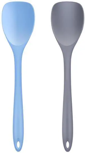 Silicone Spatula Spoon 2-Pack, Rubber Spoonula set Heat Resistant, Seamless Non-Stick Scrapers for Baking Mixing. Silicone Spatula Spoon 2-Pack, Rubber Spoonula set Heat Resistant, Seamless Non-Stick Scrapers for Baking Mixing.