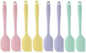 Pack Mini Silicone Spatula Set, 8.3 Inch Small Rubber Spatula Heat Resistant, Heat Flexible Silicone Spatulas Cake Spatula Scraper Cooking for Mixing, Baking, Non Stick Pans Pack Mini Silicone Spatula Set, 8.3 Inch Small Rubber Spatula Heat Resistant, Heat Flexible Silicone Spatulas Cake Spatula Scraper Cooking for Mixing, Baking, Non Stick Pans