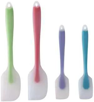 Silicone Spatulas Set of 4 - Heat Resistant Non-Stick Flexible Rubber with Solid Stainless Steel Core Kitchen Essential Gadget Premium Scraper Spoon Set - Seamless, Dishwasher Safe, 2 Size Silicone Spatulas Set of 4 - Heat Resistant Non-Stick Flexible Rubber with Solid Stainless Steel Core Kitchen Essential Gadget Premium Scraper Spoon Set - Seamless, Dishwasher Safe, 2 Size