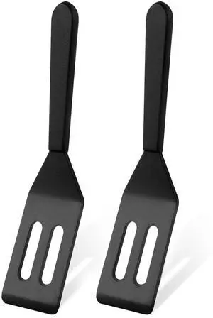 Small Spatula for Nonstick Cookware Mini Spatulas for kitchen Use,Heat-Resistant Silicone Thin Spatula Cooking Baking (Black-2) Small Spatula for Nonstick Cookware Mini Spatulas for kitchen Use,Heat-Resistant Silicone Thin Spatula Cooking Baking (Black-2)