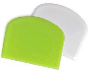 Bowl Spatula & Bench Scraper,Flexible Plastic Multipurpose Kitchen Pastry Cutter Tool,Food Scrappers for Bread Dough Baking Cake Fondant Icing,Set of 2 Pieces - White,Green Bowl Spatula & Bench Scraper,Flexible Plastic Multipurpose Kitchen Pastry Cutter Tool,Food Scrappers for Bread Dough Baking Cake Fondant Icing,Set of 2 Pieces - White,Green