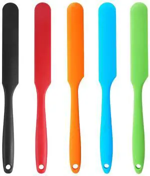 Silicone Jar Spatula, Long Handle Jar Scraper Spurtle, Sourdough Spatula, Non-Stick Heat Resistant Cake Cream Spatulas Set, Small Spatulas for Kitchen Use Silicone Jar Spatula, Long Handle Jar Scraper Spurtle, Sourdough Spatula, Non-Stick Heat Resistant Cake Cream Spatulas Set, Small Spatulas for Kitchen Use