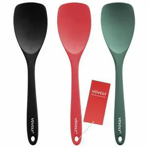 Upgrade Silicone Spatula Spoon Set,Heat Resistant Rubber Spoonula, Seamless Non-Stick Flexible Scrapers for Baking Mixing Tool,3 Pack, Upgrade Silicone Spatula Spoon Set,Heat Resistant Rubber Spoonula, Seamless Non-Stick Flexible Scrapers for Baking Mixing Tool,3 Pack,