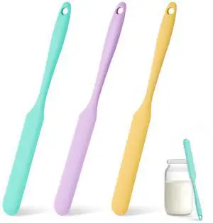 3 Pcs Silicone Jar Spatula Set, Sourdough Spurtle, Jar Scraper, Long Handle Thin Spatulas, Perfect for Jars, Bottles, Containers, Mixing, Scraping, Spreading Jam, Cake Icing and Sourdough Tools. (3) 3 Pcs Silicone Jar Spatula Set, Sourdough Spurtle, Jar Scraper, Long Handle Thin Spatulas, Perfect for Jars, Bottles, Containers, Mixing, Scraping, Spreading Jam, Cake Icing and Sourdough Tools. (3)