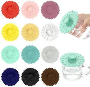 Pcs Silicone Cup Cover Lids, 4.3 In Drink Covers for Mugs, Multicolored Silicone Lids for Cups, Reusable Flexible Cup Lids for Outdoor Cold Hot Drinks Coffee Tea Beer, 12 Assorted Colors Pcs Silicone Cup Cover Lids, 4.3 In Drink Covers for Mugs, Multicolored Silicone Lids for Cups, Reusable Flexible Cup Lids for Outdoor Cold Hot Drinks Coffee Tea Beer, 12 Assorted Colors