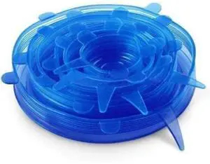 Silicone Stretch Lids Multi Size Reusable Food And Bowl Covers Dishwasher And Freezer Safe (Multicolor) Silicone Stretch Lids Multi Size Reusable Food And Bowl Covers Dishwasher And Freezer Safe (Multicolor)