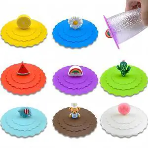 8PCS Silicone Cup Lids Mug Cover, Colorful Food Grade Anti-dust Airtight Seal Lids with Fun Handle Design, Reusable Cute Silicone Cup Covers for Tea Cups Coffee Cups (Style 3) 8PCS Silicone Cup Lids Mug Cover, Colorful Food Grade Anti-dust Airtight Seal Lids with Fun Handle Design, Reusable Cute Silicone Cup Covers for Tea Cups Coffee Cups (Style 3)