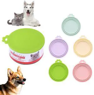 5 Pack Pet Covers/Dog Cat Lids/Cat can sealing lid, pet cat paw opening can, cat food spoon, dog, can sealing and preservation silicone lid 5 Pack Pet Covers/Dog Cat Lids/Cat can sealing lid, pet cat paw opening can, cat food spoon, dog, can sealing and preservation silicone lid