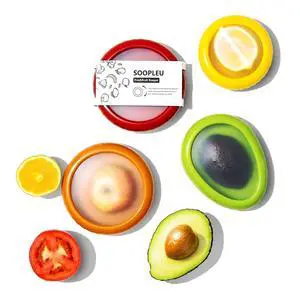 Avocado Saver & Onion Storage, 4Pcs Silicone Fresh Produce Holder Avocado Saver & Onion Storage, 4Pcs Silicone Fresh Produce Holder