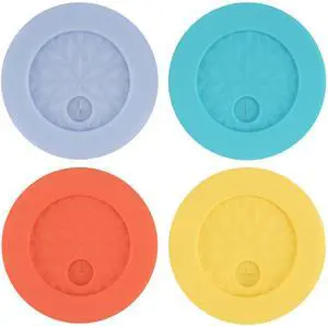 4 Pcs Silicone Lids Fit for Netany 16OZ Drinking Glass Cups with a diameter of 2.3"/58 mm, Replacement Lids for Beer Can Cups, Reusable Covers with Straw Hole for Glass Cups with Bamboo Lids 4 Pcs Silicone Lids Fit for Netany 16OZ Drinking Glass Cups with a diameter of 2.3"/58 mm, Replacement Lids for Beer Can Cups, Reusable Covers with Straw Hole for Glass Cups with Bamboo Lids