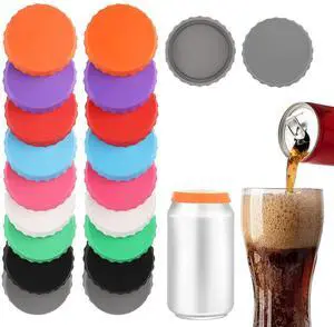 18Pcs Soda Can Lids Silicone Soda Can Covers Lid Reusable, 9 Colors 18Pcs Soda Can Lids Silicone Soda Can Covers Lid Reusable, 9 Colors
