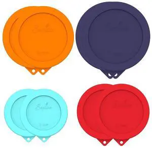 Round Silicone Storage Cover Lids Replacement for Anchor Hocking and Pyrex Glass Bowls (Container not Included) (4 Size, 8 Pack) Round Silicone Storage Cover Lids Replacement for Anchor Hocking and Pyrex Glass Bowls (Container not Included) (4 Size, 8 Pack)