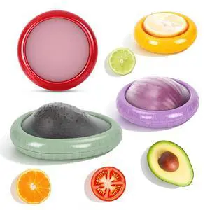 Saver and Onion Storage 4 Set - Reusable refrigerator avocado storage containers,for fridge Apples, Tomatoes, Tomato, Lemons for Ideal Saver and Onion Storage 4 Set - Reusable refrigerator avocado storage containers,for fridge Apples, Tomatoes, Tomato, Lemons for Ideal