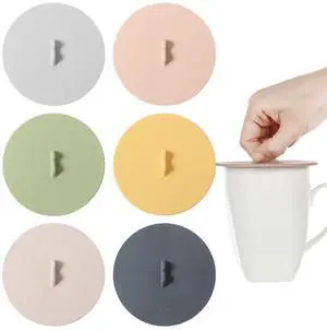 Silicone Lids for Cups, 6Pcs Silicone Cup Covers, Colored Universal Cup Lids, Reusable Mug Cover, Food Grade Dust-proof Airtight Seal Lids for Mugs Tea Cups Coffee Cup Silicone Lids for Cups, 6Pcs Silicone Cup Covers, Colored Universal Cup Lids, Reusable Mug Cover, Food Grade Dust-proof Airtight Seal Lids for Mugs Tea Cups Coffee Cup