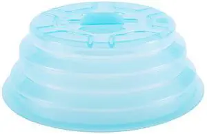 Collapsible Silicone Microwave Plate Cover Splatter Guard, Dishwasher Safe & BPA Free, 11, Blue Collapsible Silicone Microwave Plate Cover Splatter Guard, Dishwasher Safe & BPA Free, 11, Blue