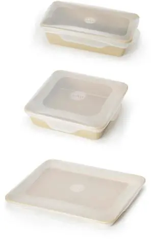 Reusable Silicone Stretch Lid, Set of 3 Casserole (9x13), Brownie (8x8), Loaf (5 x 9), Dishwasher Safe, Freezer Safe, LFGB/Premium Materials, Microwave Safe, Clear Reusable Silicone Stretch Lid, Set of 3 Casserole (9x13), Brownie (8x8), Loaf (5 x 9), Dishwasher Safe, Freezer Safe, LFGB/Premium Materials, Microwave Safe, Clear