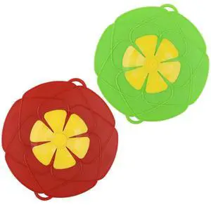 2 Pack Silicone Spill Stopper Lid, 10.2" Boil Over Safeguard, Splatter Guard Cover for Pots Pans, Food Grade Silicone Multi-Function Kitchen Tool, BPA Free Microwave Dishwasher Safe 2 Pack Silicone Spill Stopper Lid, 10.2" Boil Over Safeguard, Splatter Guard Cover for Pots Pans, Food Grade Silicone Multi-Function Kitchen Tool, BPA Free Microwave Dishwasher Safe