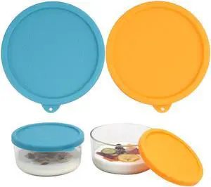 2 Packs Silicone Replacement Bowl Lids for Ultimate 1-Quart Glass Yogurt Containers, Reusable Yogurt Bowl Covers, Dishwasher Freezer Microwave Safe (Glass NOT Included) 2 Packs Silicone Replacement Bowl Lids for Ultimate 1-Quart Glass Yogurt Containers, Reusable Yogurt Bowl Covers, Dishwasher Freezer Microwave Safe (Glass NOT Included)