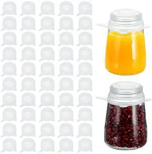50PCS Small Silicone Stretch Lids 2 Inch Reusable Silicone Jar Cover lids to Fit 2 Inch to 2.7 Inch Expandable Food Storage Covers for Milk Bottles, Yogurt Jars, Cans Lids Small 50PCS Small Silicone Stretch Lids 2 Inch Reusable Silicone Jar Cover lids to Fit 2 Inch to 2.7 Inch Expandable Food Storage Covers for Milk Bottles, Yogurt Jars, Cans Lids Small