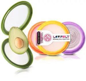 Onion Storage and Avocado Saver - 4-Piece Set Silicone Fruit Storage Box, Multifunctional and Perfect for Lemons, Cheese, Tomatoes, Potatoes, Garlic Onion Storage and Avocado Saver - 4-Piece Set Silicone Fruit Storage Box, Multifunctional and Perfect for Lemons, Cheese, Tomatoes, Potatoes, Garlic