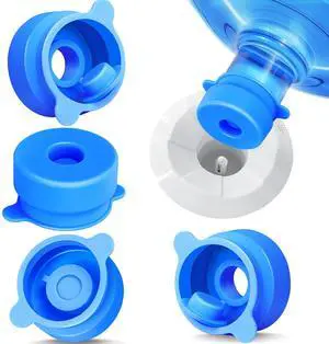 3 & 5 Gallon Water Jug Caps - 55mm Silicone Reusable Replacement Lids for Standard/Screw/Crown Tops | Leak-Proof & Non-Spill Design | Dispenser Replacement Lids 3 & 5 Gallon Water Jug Caps - 55mm Silicone Reusable Replacement Lids for Standard/Screw/Crown Tops | Leak-Proof & Non-Spill Design | Dispenser Replacement Lids