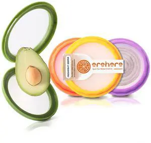 Silicone Food Storage Containers, 4Pcs Avocado Saver Produce Holder Silicone Food Storage Containers, 4Pcs Avocado Saver Produce Holder