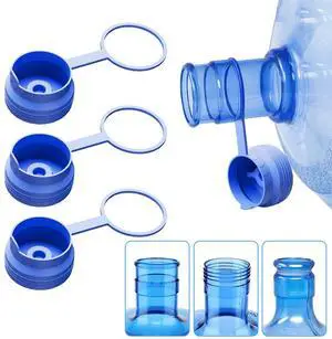 3 & 5 Gallon Water Jug Cap Reusable, Food Grade Silicone Replacement Gallon Caps for 55mm Standard/Screw/Crown Tops Water Bottle and Water Dispensers, Non-Spill Lids for Anti-Splash, Leak Free (3PCS) 3 & 5 Gallon Water Jug Cap Reusable, Food Grade Silicone Replacement Gallon Caps for 55mm Standard/Screw/Crown Tops Water Bottle and Water Dispensers, Non-Spill Lids for Anti-Splash, Leak Free (3PCS)