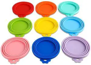 Pack Silicone Pet Food Can Lids, Universal Dog & Cat Food Covers, Fits 3 to 13.2 oz Cans, Airtight, BPA-Free, Dishwasher Safe, Reusable Pack Silicone Pet Food Can Lids, Universal Dog & Cat Food Covers, Fits 3 to 13.2 oz Cans, Airtight, BPA-Free, Dishwasher Safe, Reusable
