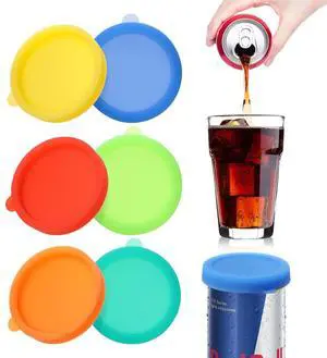 Reusable Can Covers/Toppers for Soda, Can Saver for Soda, Pop, Coke, Beverage, Fits Slim Standard Mini Cans (6 Pack, Assorted, BPA-Free) Reusable Can Covers/Toppers for Soda, Can Saver for Soda, Pop, Coke, Beverage, Fits Slim Standard Mini Cans (6 Pack, Assorted, BPA-Free)
