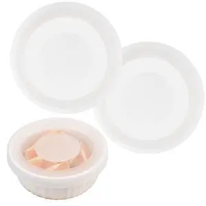 Silicone Lids for CorningWare 16 Ounce Round Dish, 2 Pack Reusable Covers for CorningWare F-16-PC French White Baking Dish (Dishes not Included) Dishwasher & Microwave & Freezer Safe Silicone Lids for CorningWare 16 Ounce Round Dish, 2 Pack Reusable Covers for CorningWare F-16-PC French White Baking Dish (Dishes not Included) Dishwasher & Microwave & Freezer Safe