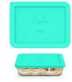 Cup Rectangle Silicone Storage Cover Lids Replacement for Pyrex 7211-PC Glass Bowls, Container not Included (Mint-1pack) Cup Rectangle Silicone Storage Cover Lids Replacement for Pyrex 7211-PC Glass Bowls, Container not Included (Mint-1pack)