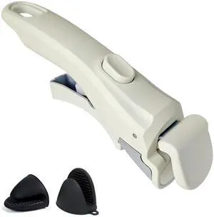 Removable Pot Handle, Cream White Detachable Pan Handles, Universal Pan Handle, Replacement Handles for Pots and Pans with 2 PCS Silicone Oven Mitts Heat Resistant, Fits All Cookware Removable Pot Handle, Cream White Detachable Pan Handles, Universal Pan Handle, Replacement Handles for Pots and Pans with 2 PCS Silicone Oven Mitts Heat Resistant, Fits All Cookware