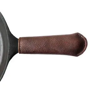 Leather Cast Iron Skillet Pan Handle Cover (Long 5.75") Leather Cast Iron Skillet Pan Handle Cover (Long 5.75")