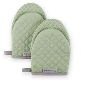 Asteroid Mini Oven Mitt Set, 5.5"x8", Pistachio, 2 Piece Asteroid Mini Oven Mitt Set, 5.5"x8", Pistachio, 2 Piece