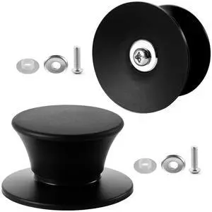 2 PCS Universal Silicone Pot Lid Replacement Knob,Heat Resistant and Anti-Static, Easy Installation Great for Slow Cookers, Skillets and All Kitchen Cookware Lids (Black) 2 PCS Universal Silicone Pot Lid Replacement Knob,Heat Resistant and Anti-Static, Easy Installation Great for Slow Cookers, Skillets and All Kitchen Cookware Lids (Black)