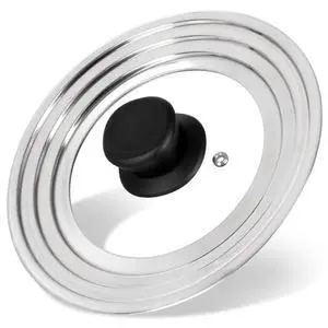 Universal Lid for Pots and Pans Skillets, Stainless Steel Pan Cover Fits 6-7-8 Inch Cookware,Replacement Frying Pan Cover, Cast Iron Skillet Pot Lids with Heat Resistant Knob Universal Lid for Pots and Pans Skillets, Stainless Steel Pan Cover Fits 6-7-8 Inch Cookware,Replacement Frying Pan Cover, Cast Iron Skillet Pot Lids with Heat Resistant Knob