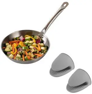 Comfy Grip 4.3 x 3.5 x 4.2 Inch Mini Oven Mitt Pot Holders 1 Food-Grade Finger Mitt Set - 2-Piece Set Oven-Ready Up To 446F Gray Silicone Pinch Mitts Ribbed Texture Dishwashable Comfy Grip 4.3 x 3.5 x 4.2 Inch Mini Oven Mitt Pot Holders 1 Food-Grade Finger Mitt Set - 2-Piece Set Oven-Ready Up To 446F Gray Silicone Pinch Mitts Ribbed Texture Dishwashable