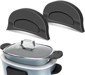 for Ninja Crockpot Slow Cooker Silicone Pot Handle Cover, for Ninja Foodi Possiblecooker Pro Silicone Handle Cover, Sleeve, Holder, Glove,Grip,Kitchen Accessories,Heat-Resistant,No More Hand Burns for Ninja Crockpot Slow Cooker Silicone Pot Handle Cover, for Ninja Foodi Possiblecooker Pro Silicone Handle Cover, Sleeve, Holder, Glove,Grip,Kitchen Accessories,Heat-Resistant,No More Hand Burns