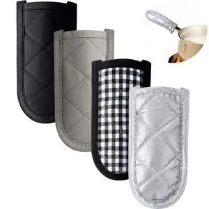 Pcs Cast Iron Skillet Handle Covers, Pot Handle Covers Heat Resistant, Hot Pan Sleeve Skillet Mitt Holder Non Slip for Kitchen Cooking BBQ and Baking Cookware Tools (Black,Grey) Pcs Cast Iron Skillet Handle Covers, Pot Handle Covers Heat Resistant, Hot Pan Sleeve Skillet Mitt Holder Non Slip for Kitchen Cooking BBQ and Baking Cookware Tools (Black,Grey)