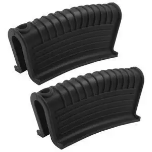 Silicone Pot Handle Holders, 2 PCS, Black Silicone Pot Handle Holders, 2 PCS, Black