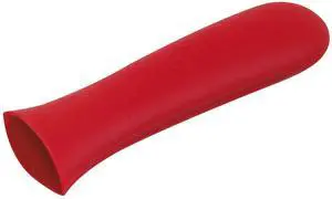 Silicone Handle Cover, Custom-Made Handle Sleeve for 10 and 12 Inch Victoria Cast Iron Skillets, Large, Red Silicone Handle Cover, Custom-Made Handle Sleeve for 10 and 12 Inch Victoria Cast Iron Skillets, Large, Red