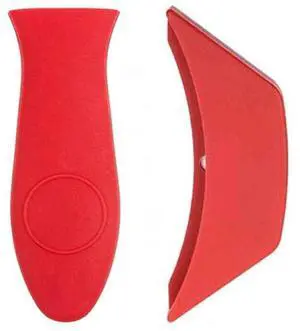 Silicone Hot Handle Cover, Assist Pan Holder for Cast Iron Skillets and Traditional Pots - Red Silicone Hot Handle Cover, Assist Pan Holder for Cast Iron Skillets and Traditional Pots - Red