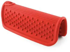 Silicone Pot Handle Holder, Heat Resistant Non Slip Grip for Hot Cookware Handles, Dishwasher Safe Kitchen Accessory, Red Silicone Pot Handle Holder, Heat Resistant Non Slip Grip for Hot Cookware Handles, Dishwasher Safe Kitchen Accessory, Red